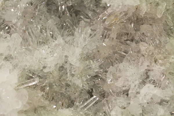 Wit kristal minerale textuur — Stockfoto
