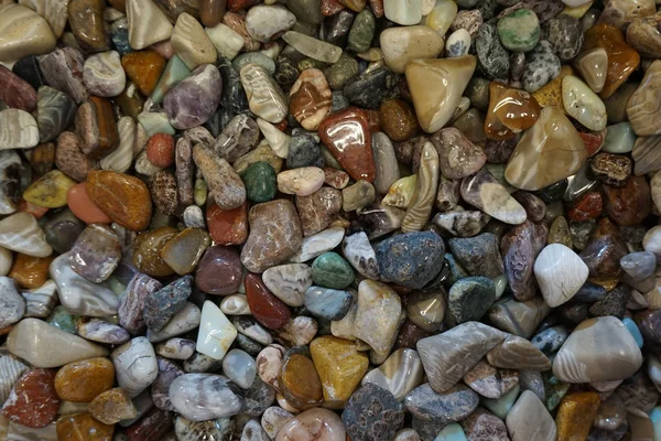Różne kamienie mineralne kolekcji jako ładne tło — Zdjęcie stockowe