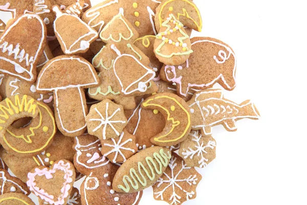 Weihnachten Lebkuchen als schöner Feiertagshintergrund — Stockfoto