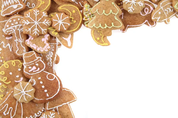 Christmas gingerbread as nice holiday background — Stock Photo, Image
