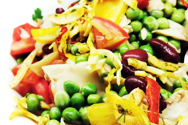 Geweldige plantaardige salade textuur — Stockfoto