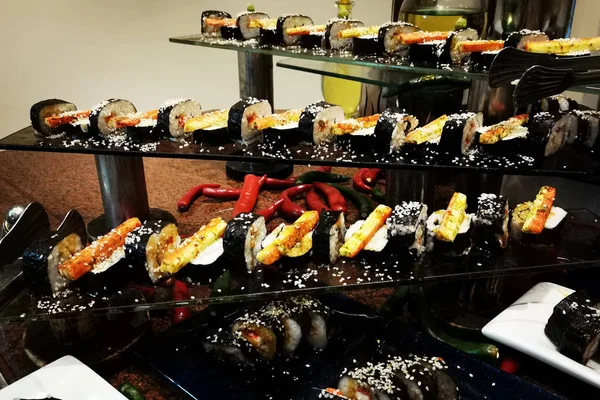 Sushi como comida gourmet japão — Fotografia de Stock