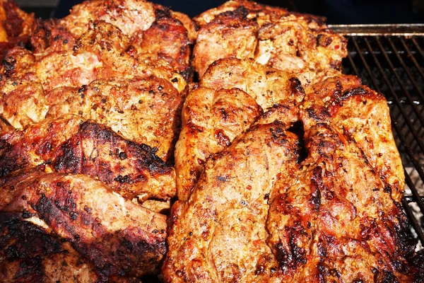 Consistenza della carne alla griglia — Foto Stock