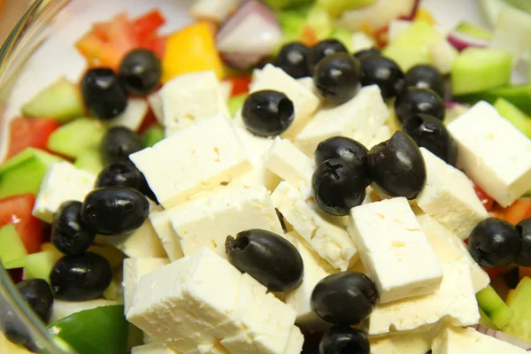 Consistenza dell'insalata greca — Foto Stock