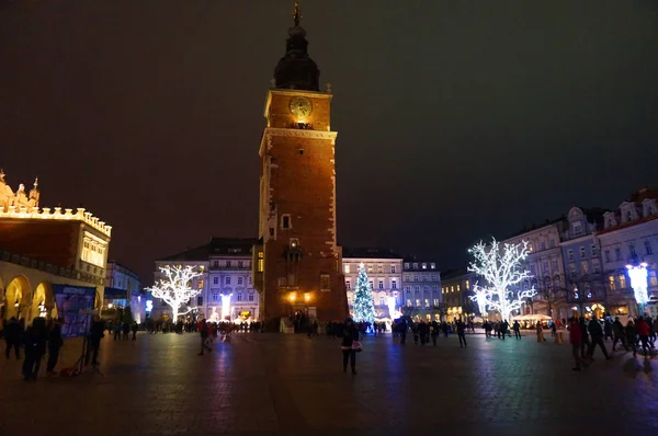 Christmas Krakow as romantic place — Stock Photo, Image