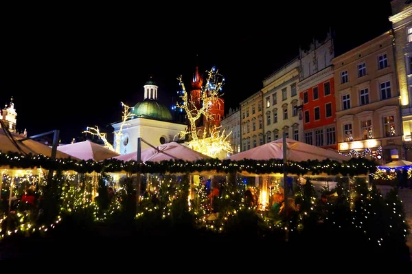 Natal Cracóvia como lugar romântico — Fotografia de Stock