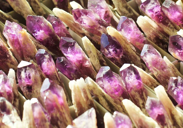 Violette Amethyst-Textur — Stockfoto