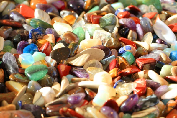 Cor minerais e gemas textura — Fotografia de Stock