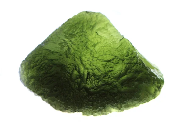 Czech moldavite isolated — 스톡 사진