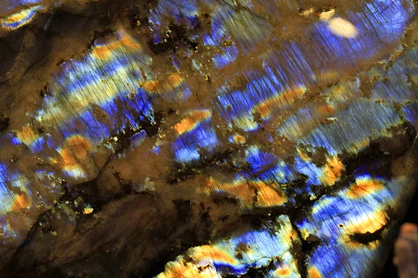 Labradorite mineral texture — Stock Photo, Image