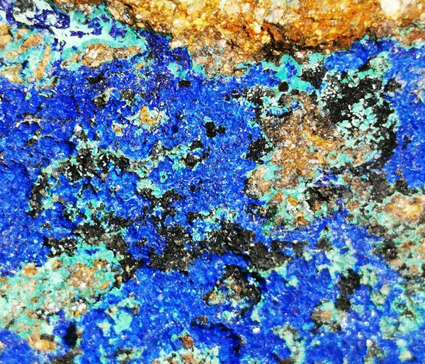 Blå azurit mineral textur — Stockfoto