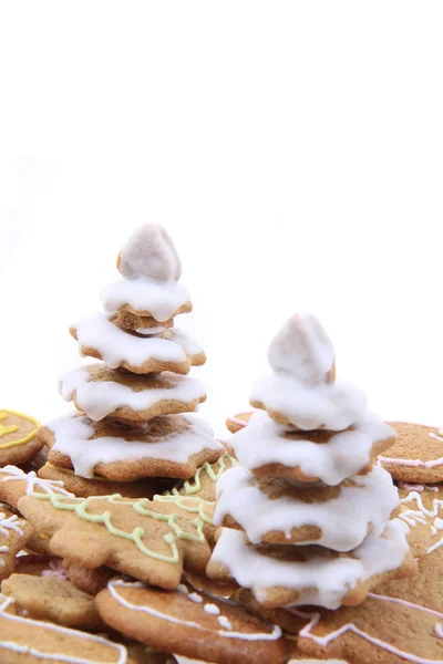 Christmas ginger bread christmas tree isolated — Stock Photo, Image