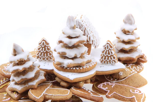 christmas ginger bread christmas tree isolated