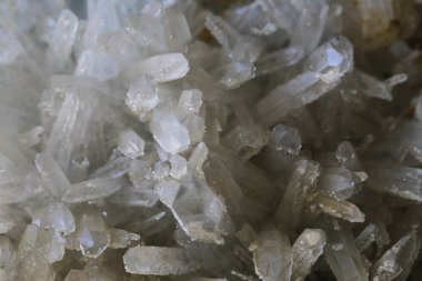 beyaz kristal mineral doku