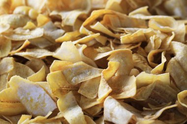 Afrika 'dan kurumuş muz meyveleri