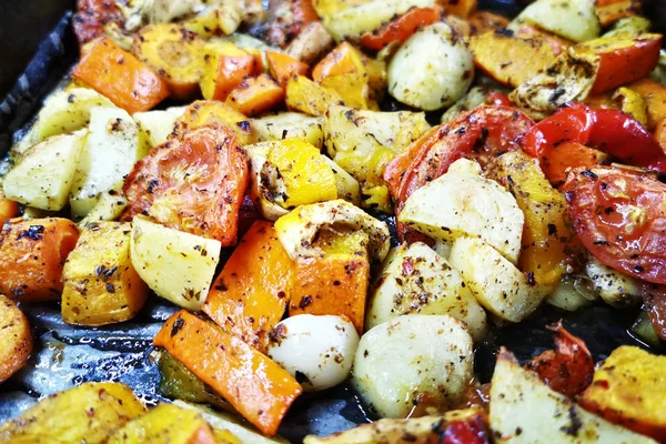 Fondo vegetal a la parrilla — Foto de Stock