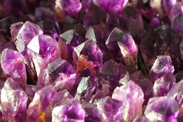 紫罗兰色紫水晶纹理 — 图库照片