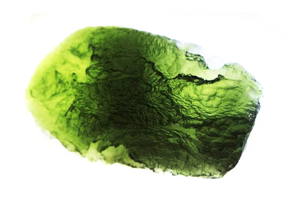 Czech moldavite isolated — Stock Photo, Image
