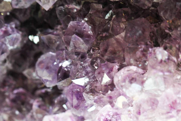 紫罗兰色紫水晶纹理 — 图库照片