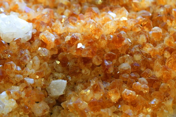 Citrien minerale textuur — Stockfoto