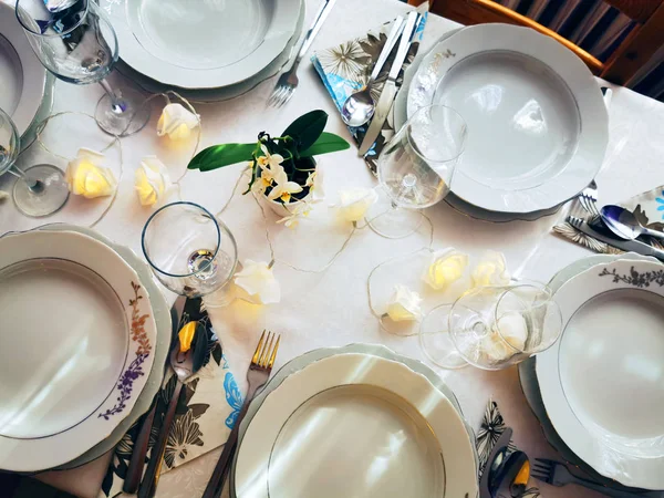 小婚宴桌 — 图库照片