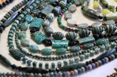 kolye koleksiyonu mineral arkaplanı