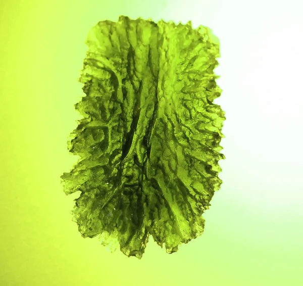 Czech moldavite isolated — Stock Photo, Image