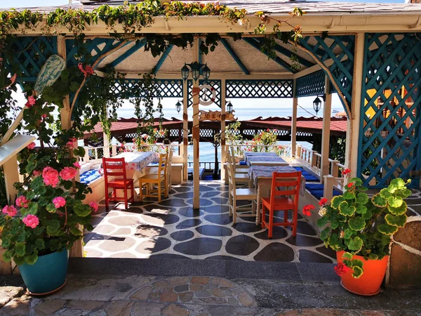 Bulgarian restaurant near the sea — 스톡 사진