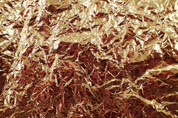 Golden tinfoil texture — ストック写真