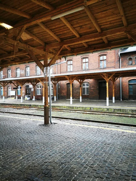 Small rail station Glucholazy — Stockfoto