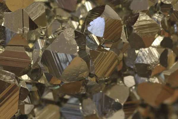 Textura mineral de metal pirita — Fotografia de Stock