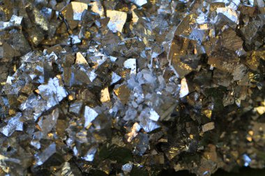 pyrite metal mineral texture as very nice background