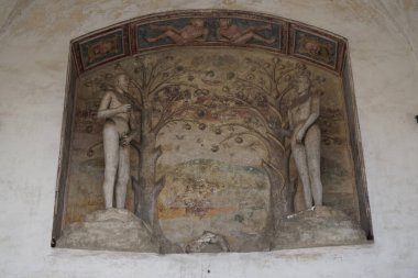 Czech cumhuriyetindeki eski Telc kalesi