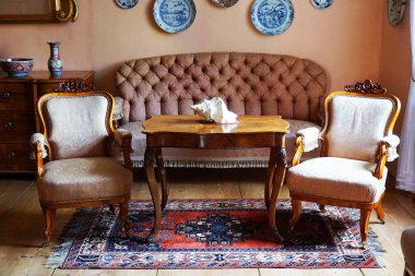 Eski Telc Castle 'ın içi çok güzel bir turistik mekan.