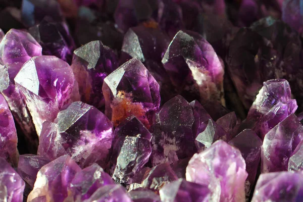 Violet Amethyst Textuur Als Zeer Mooie Natuurlijke Achtergrond — Stockfoto