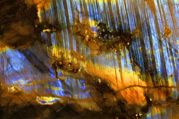 Labradorit Mineral Textur Som Mycket Fin Naturlig Bakgrund — Stockfoto