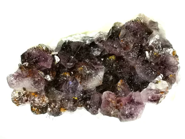 Amethyst Crystal Isolated White Background — Stock Photo, Image