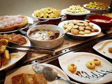 Mısır 'dan gelen tatlı çöller güzel bir arka plan.