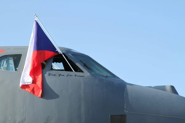 Detail Des Kampfflugzeugs Als Netter Technischer Hintergrund — Stockfoto