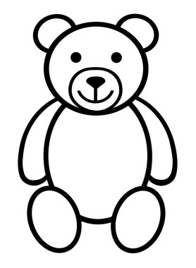 Oyuncak ayı peluş oyuncak satırı sanat simgesi