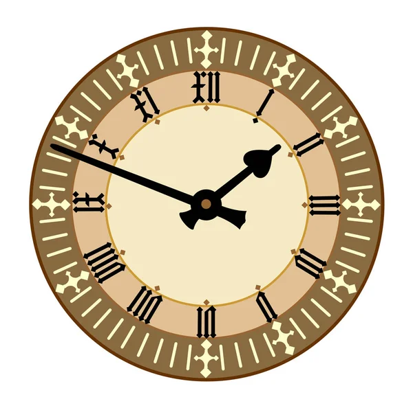 Horloge numérique romaine — Image vectorielle