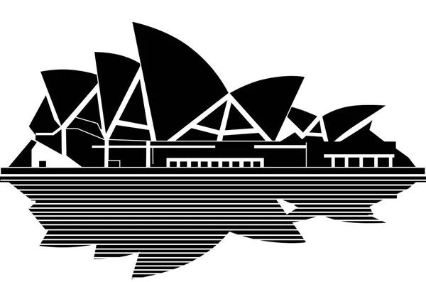 Sydney Opera Binası, Avustralya — Stok Vektör
