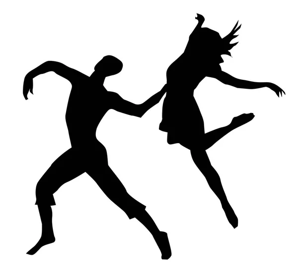 Пара сучасні танці — стоковий вектор