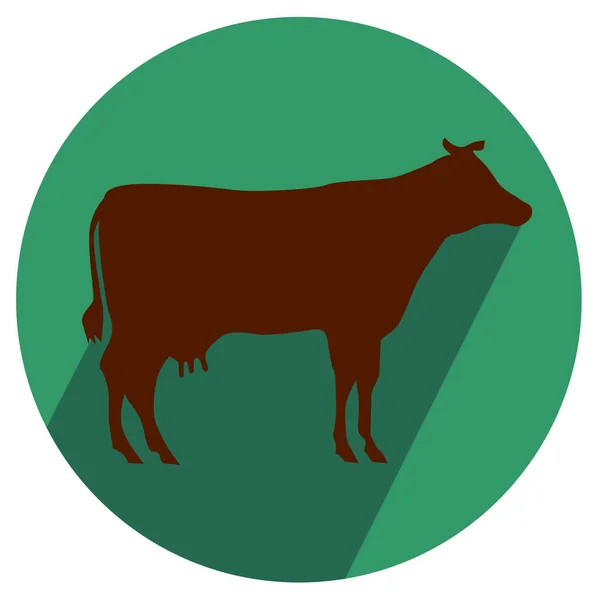 Cow Shop icon — Stock Vector