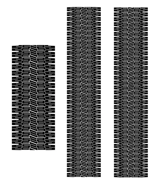 Huellas de neumáticos negros — Archivo Imágenes Vectoriales