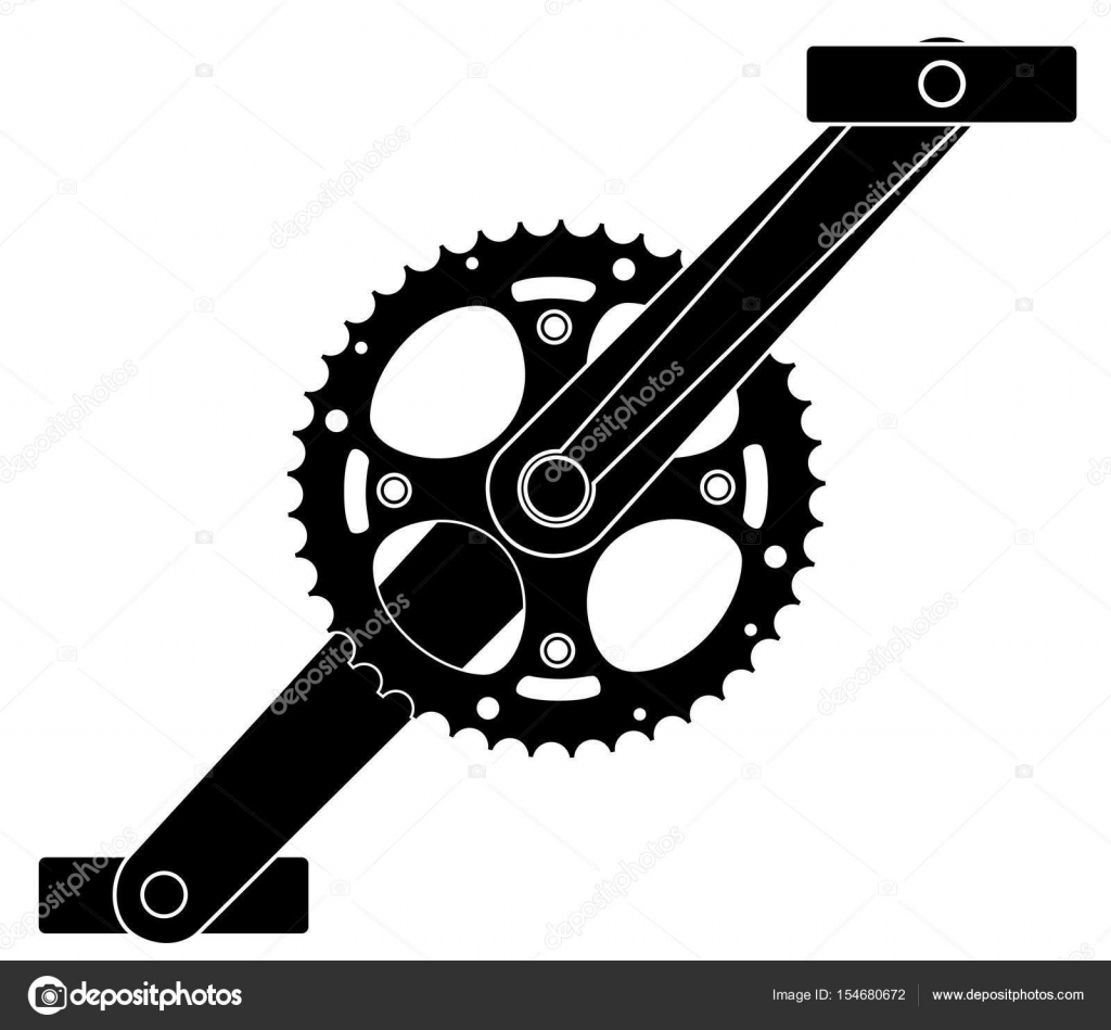 Bicycle gear, metal cogwheel Stock Vector Image by ©leonardo255 154680672