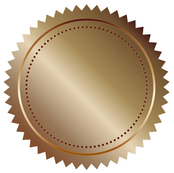 Bronzová pečeť razítka — Stockový vektor