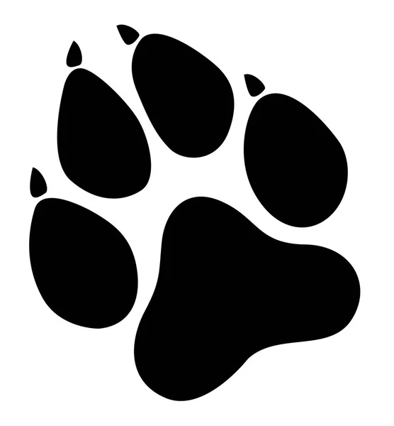 Paw Prints svart — Stock vektor