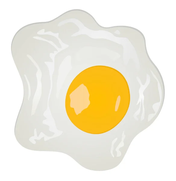 Friterade ägg vektor illustration — Stock vektor