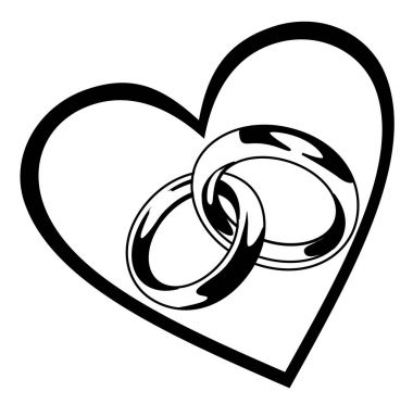 Download Wedding Ring Line Drawing Free Vector Eps Cdr Ai Svg Vector Illustration Graphic Art